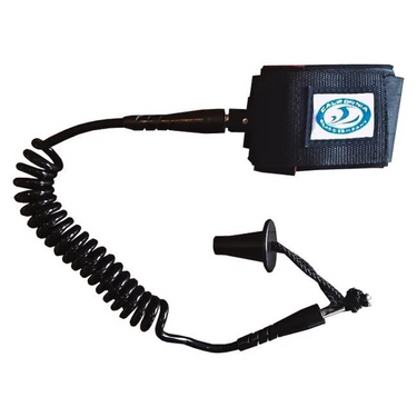 CBC PU Coil Bodyboard Leash - Black